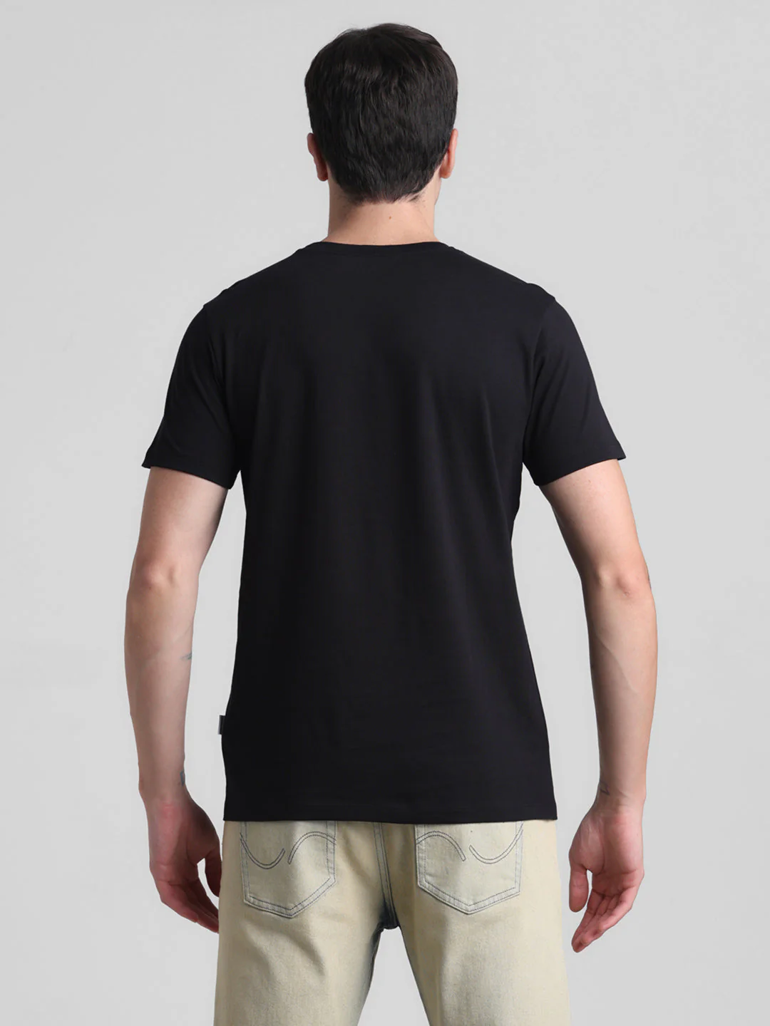 Black Italy Graphic Print Cotton T-shirt - Image 9