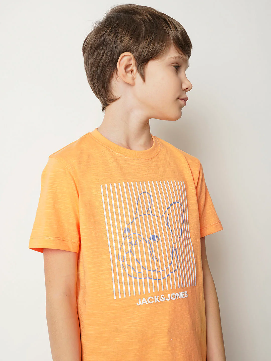 Boys Orange Frenchie Print T-shirt - Image 6