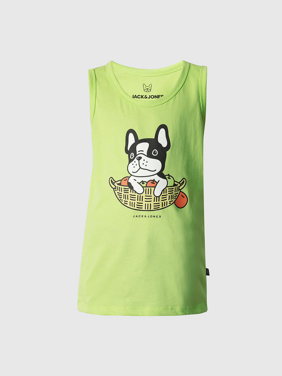 Boys Green Graphic Print T-shirt Vest - Image 7