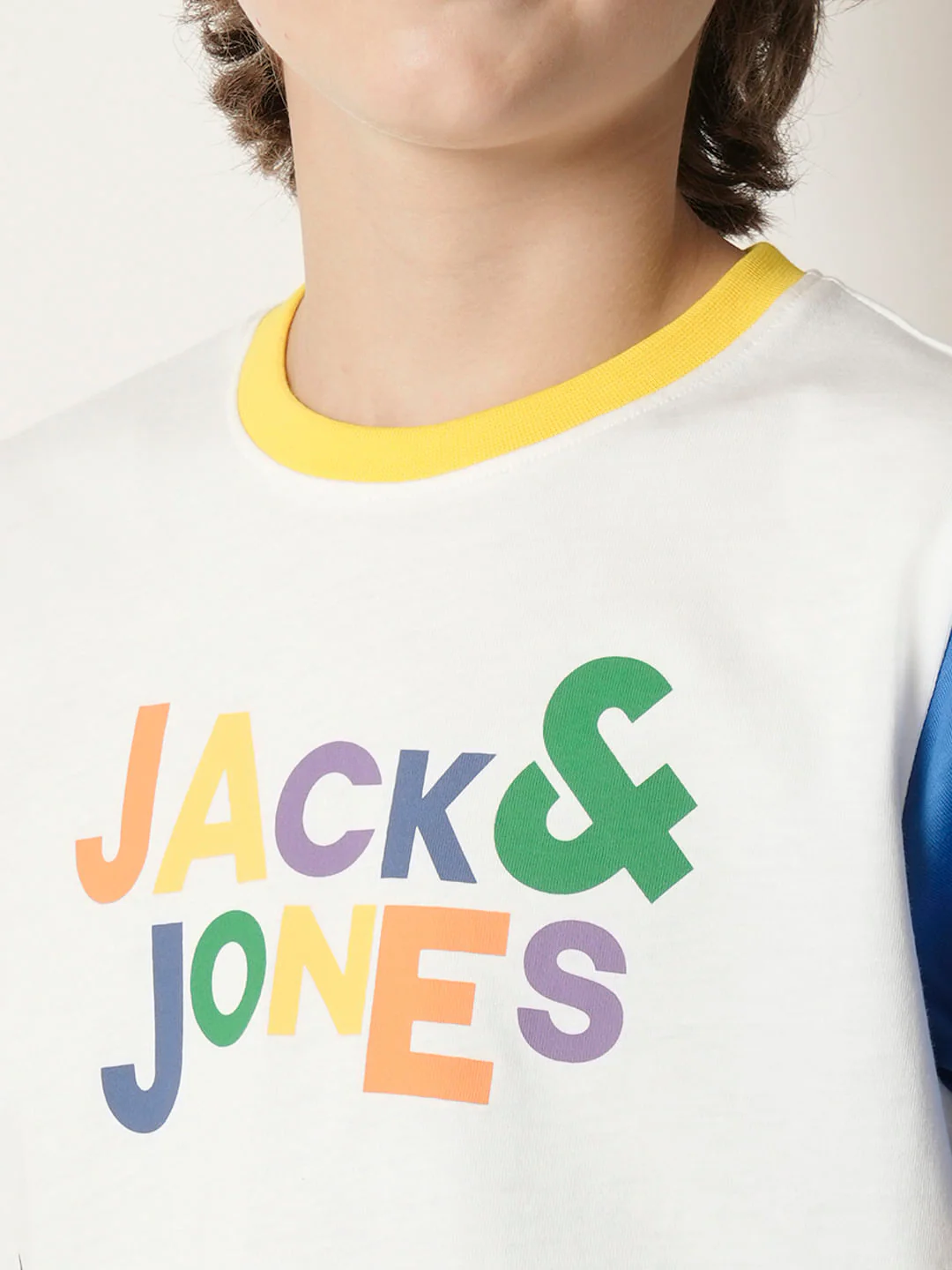 Boys White Colourblocked Print T-shirt - Image 6