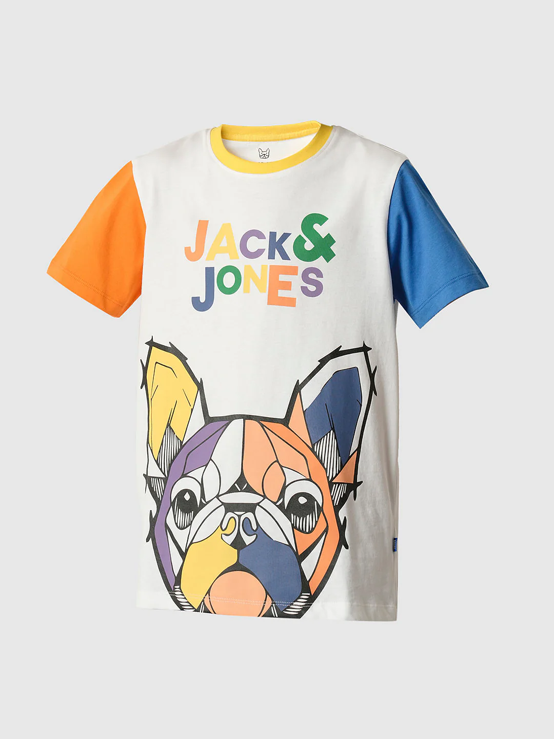 Boys White Colourblocked Print T-shirt - Image 7
