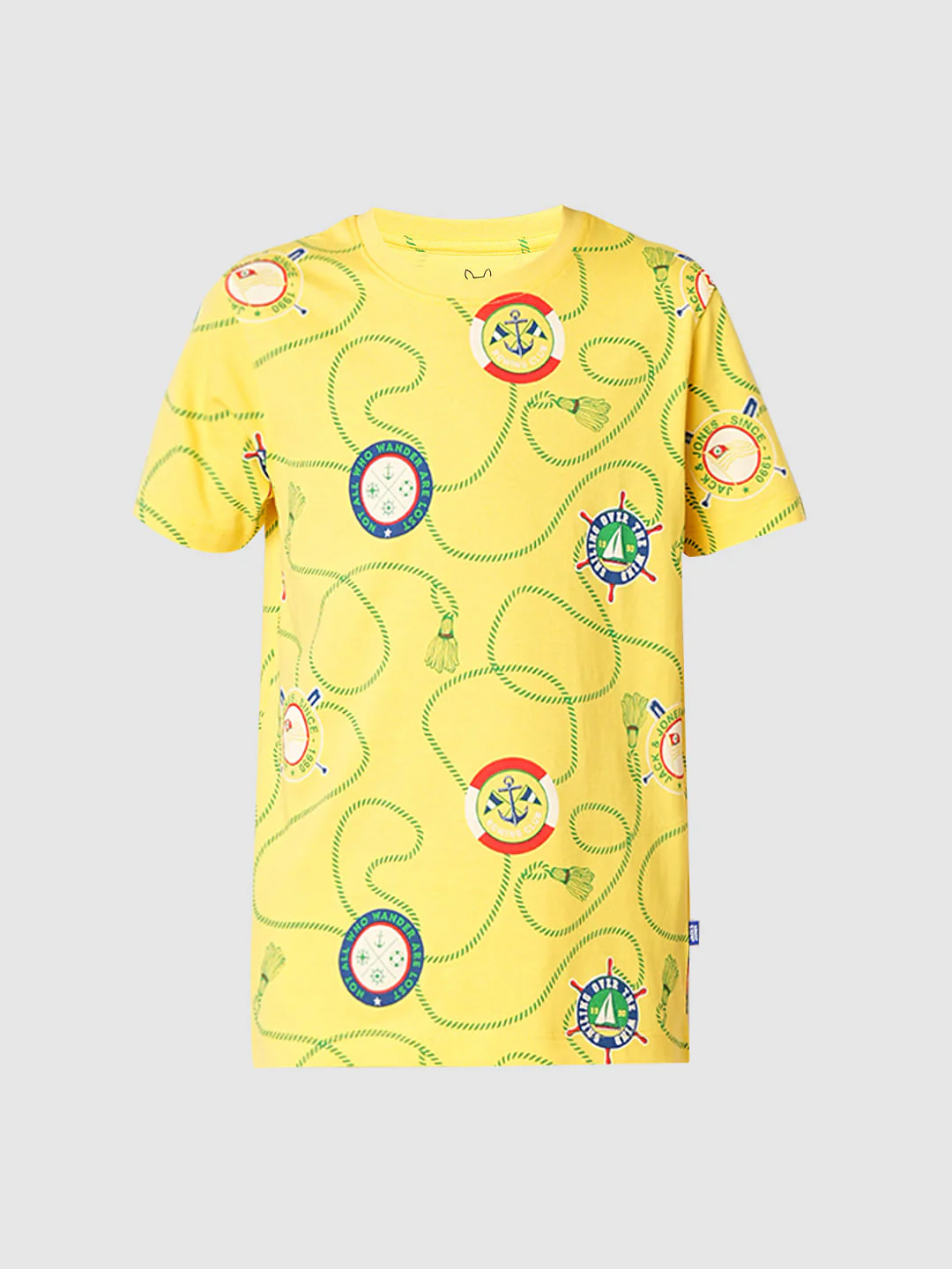 Yellow Badges Print Co-ord Set T-shirt - Image 7