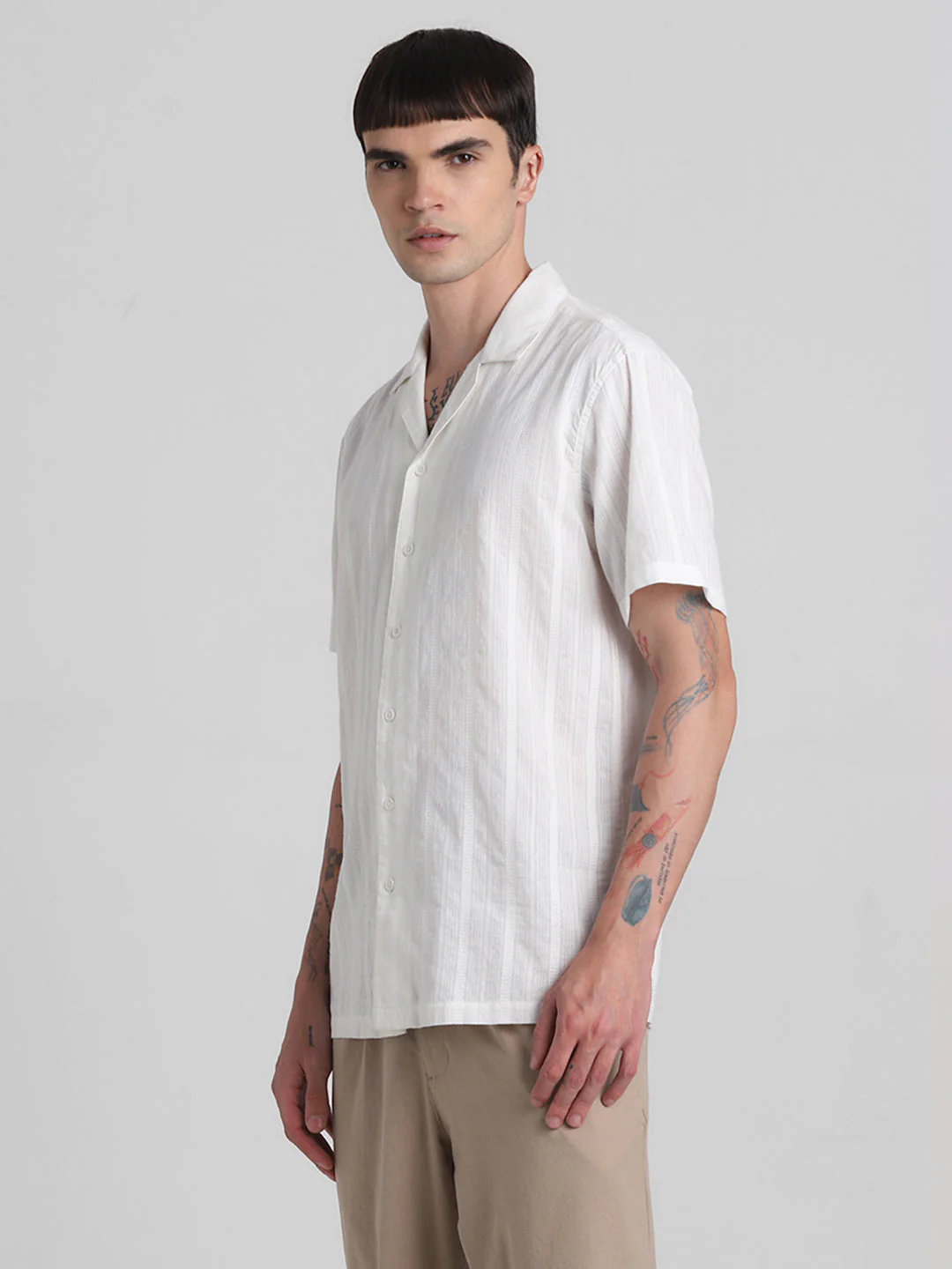 Off-White Resort Collar Dobby Shirt - Image 3