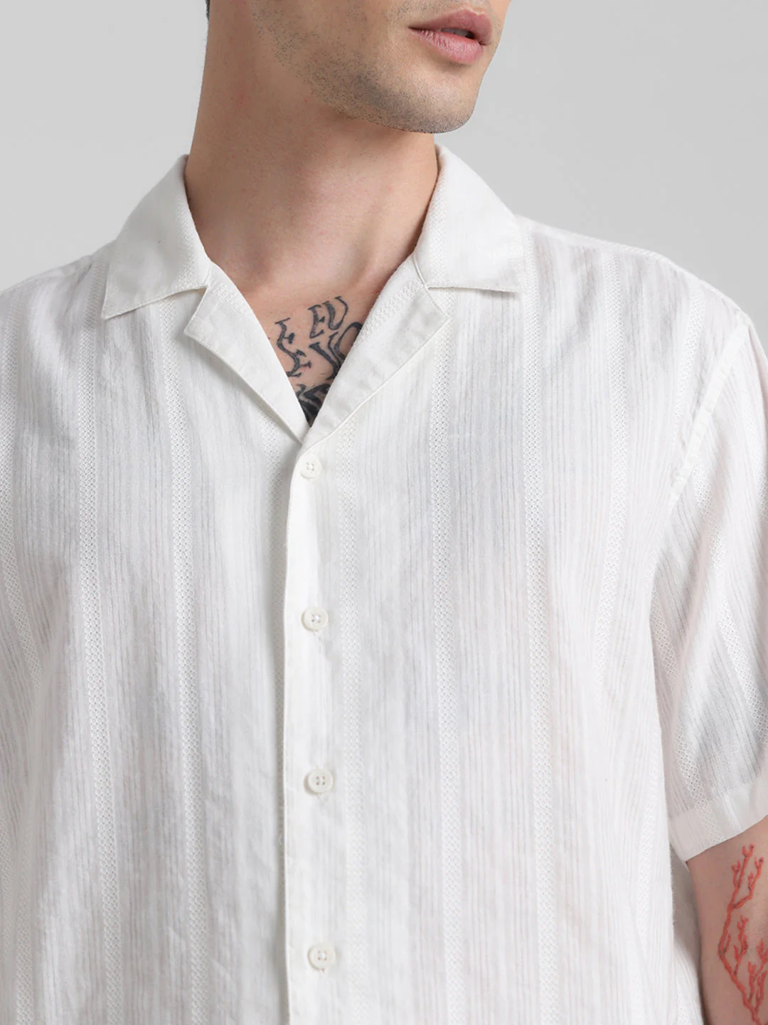 Off-White Resort Collar Dobby Shirt - Image 5