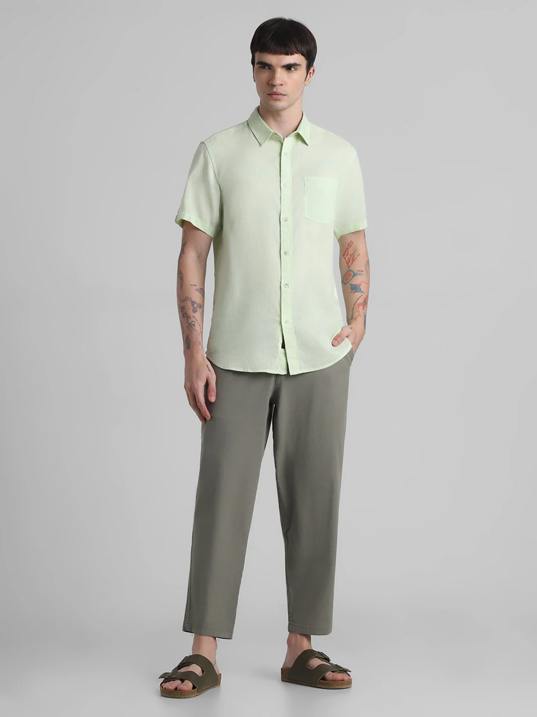 Mint Green Short Sleeve Shirt - Image 6