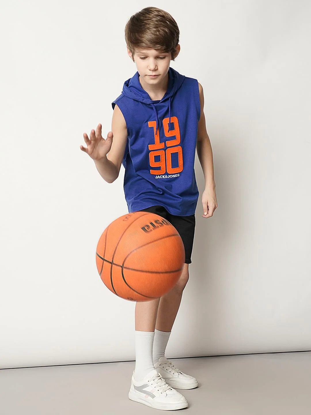 Boys Blue Hooded T-shirt
