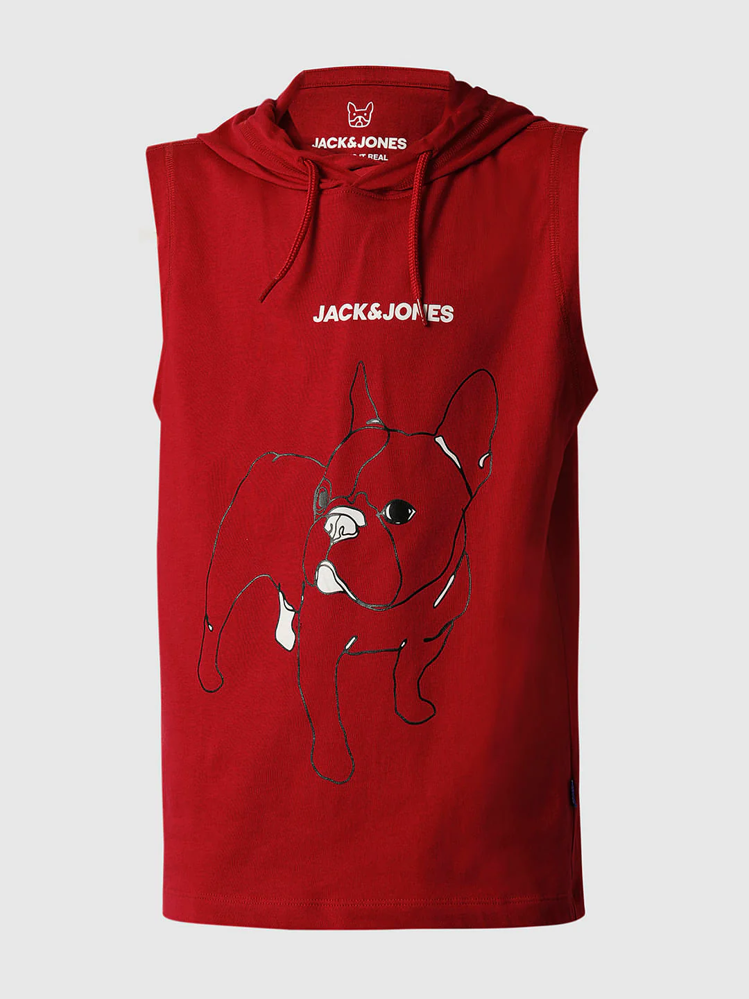 Boys Red Printed Hooded T-shirt - Image 7