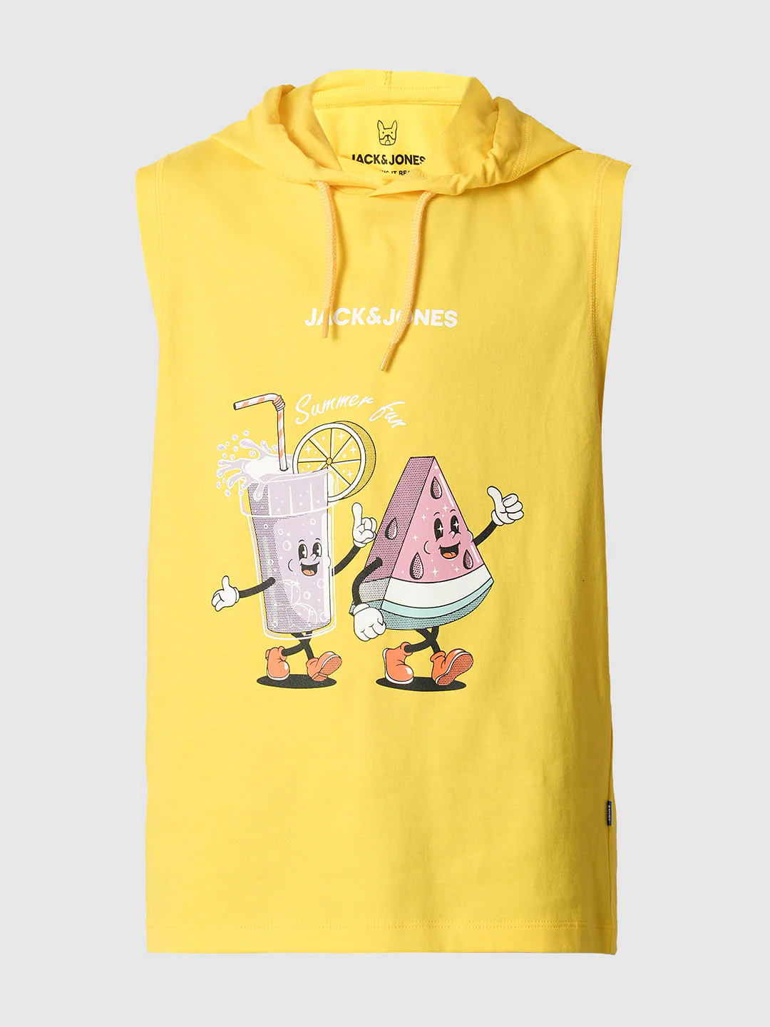 Boys Yellow Graphic Print Hooded T-shirt - Image 7