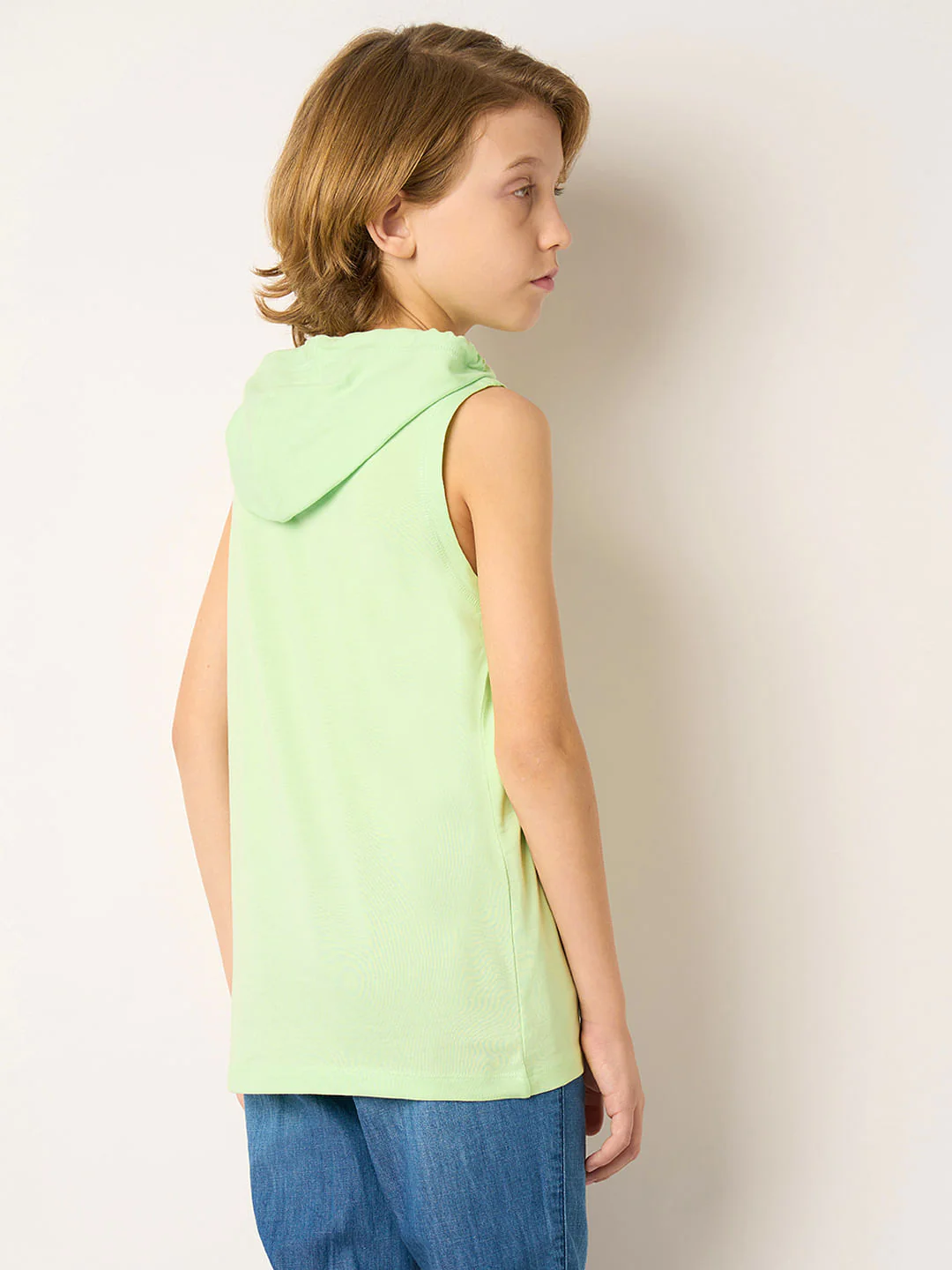 Boys Green Hooded T-shirt - Image 4