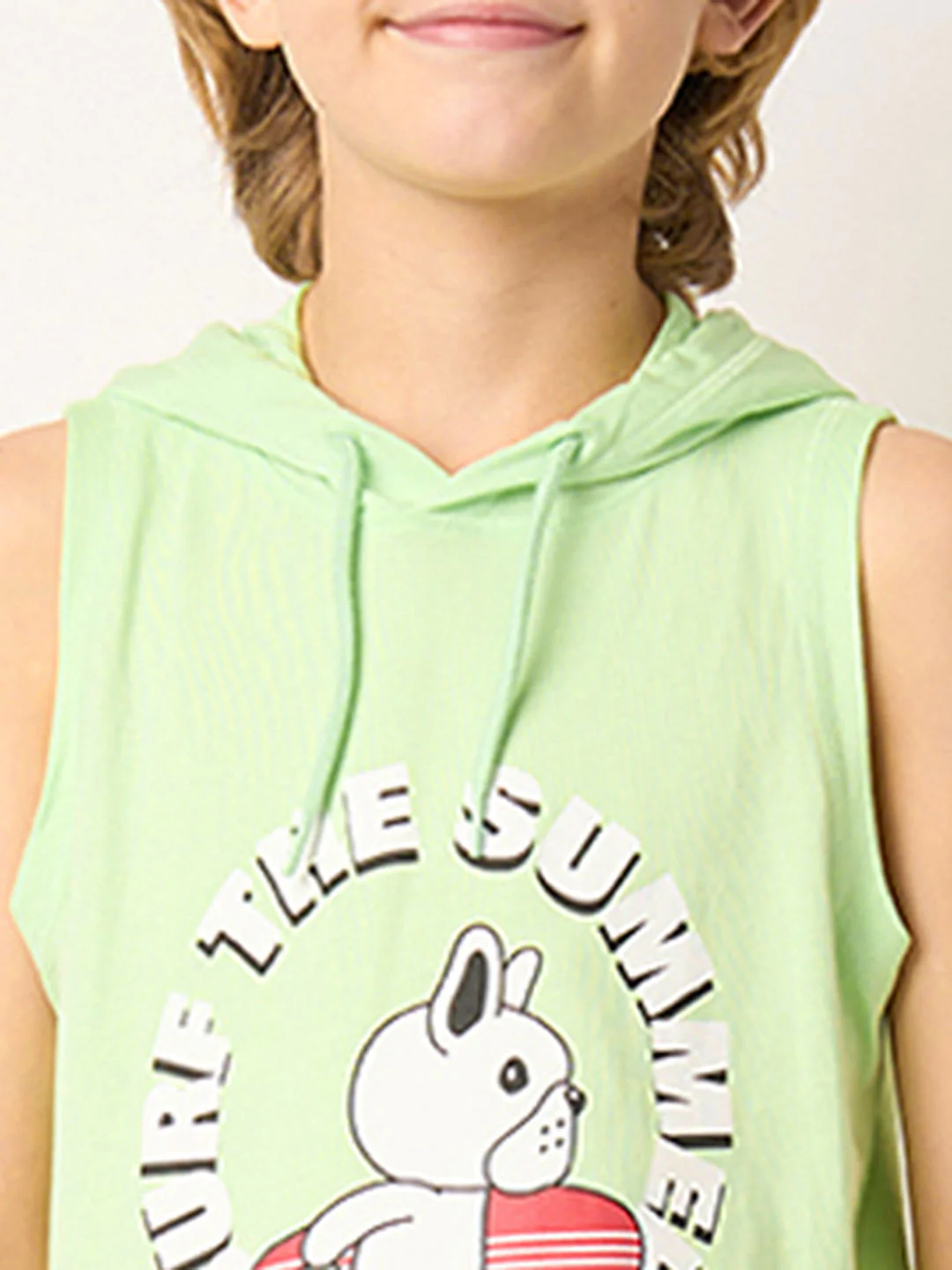 Boys Green Hooded T-shirt - Image 6