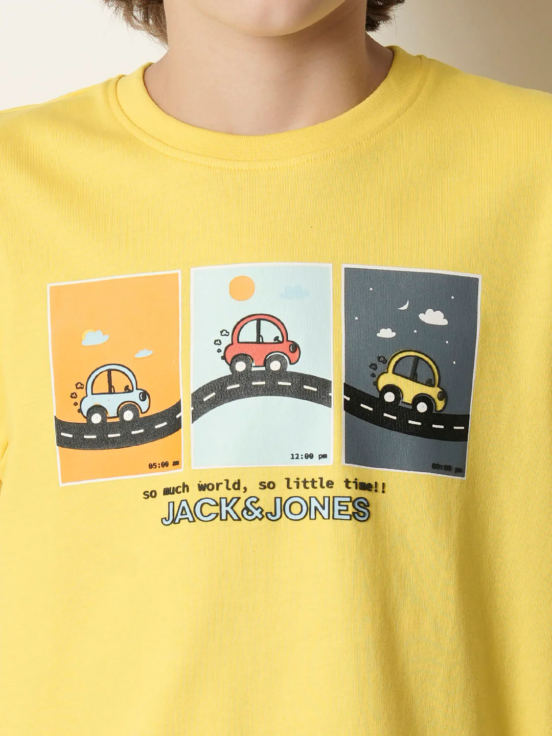 Boys Yellow Graphic Print T-shirt - Image 6
