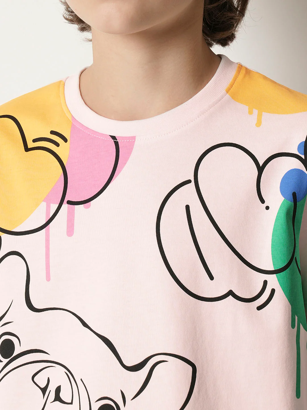 Boys Pink Graphic Print T-shirt - Image 6