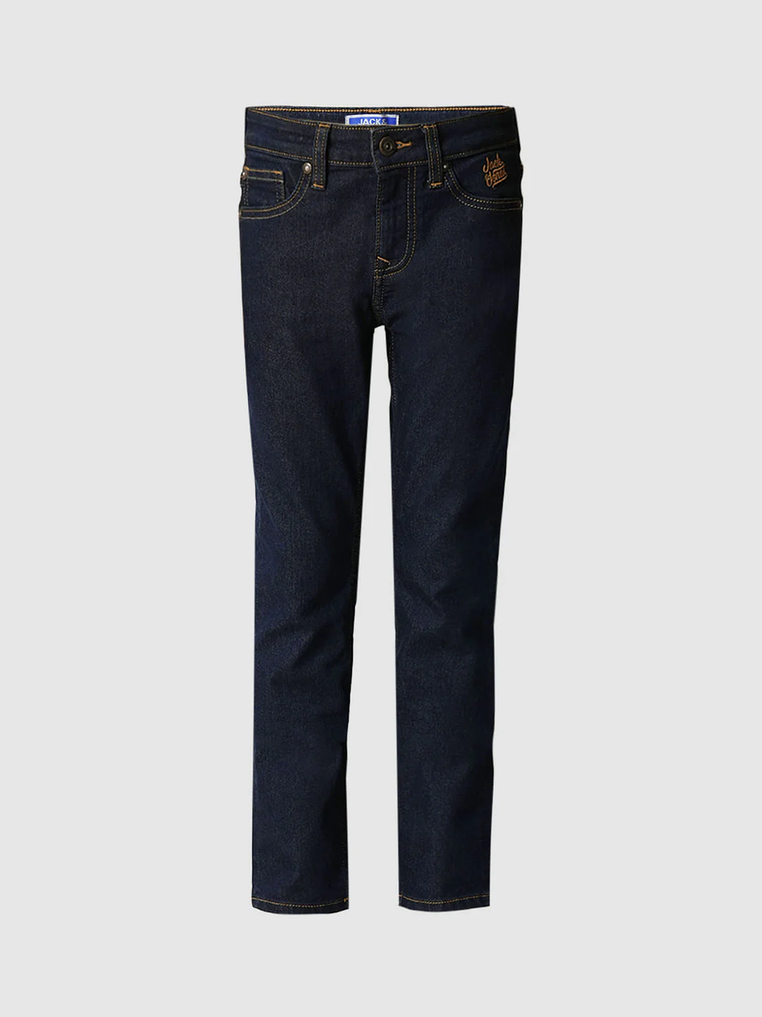 Boys Dark Blue Mid Rise Clark Regular Fit Jeans - Image 7