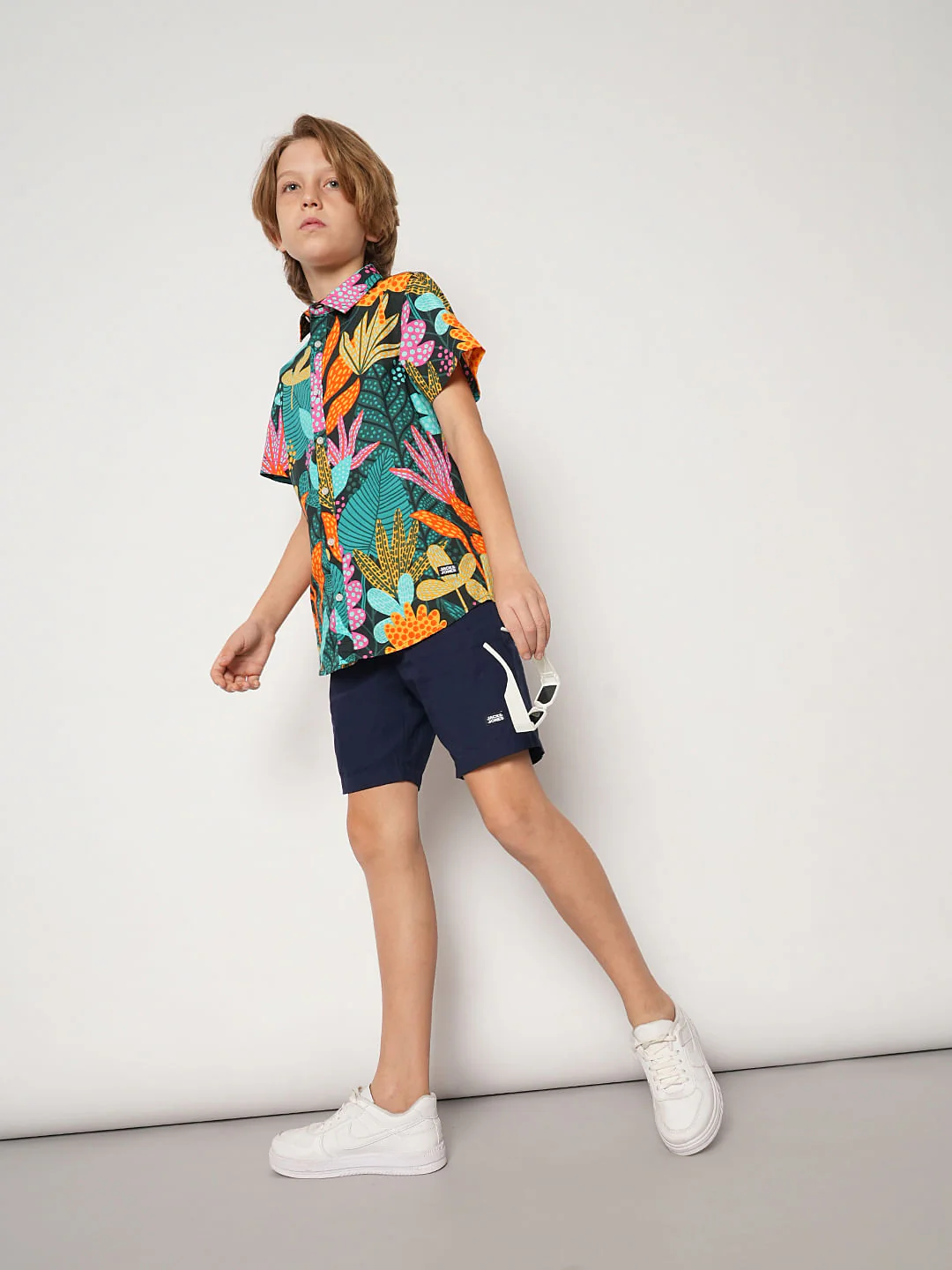 Navy Blue Casual Shorts