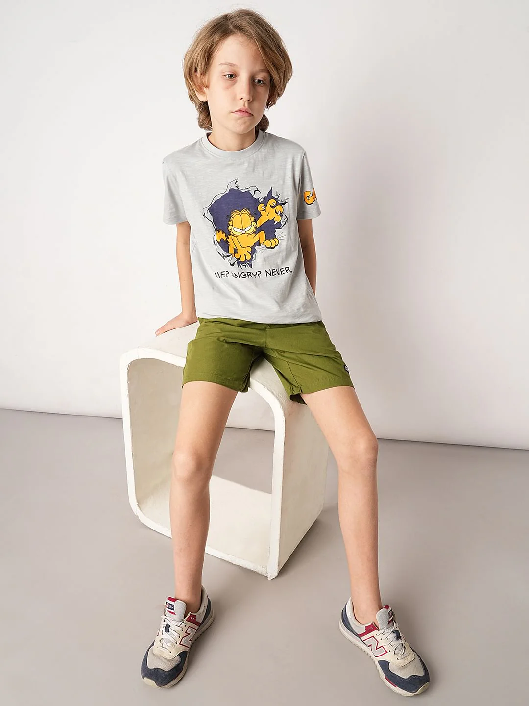 Dark Green Cotton Shorts