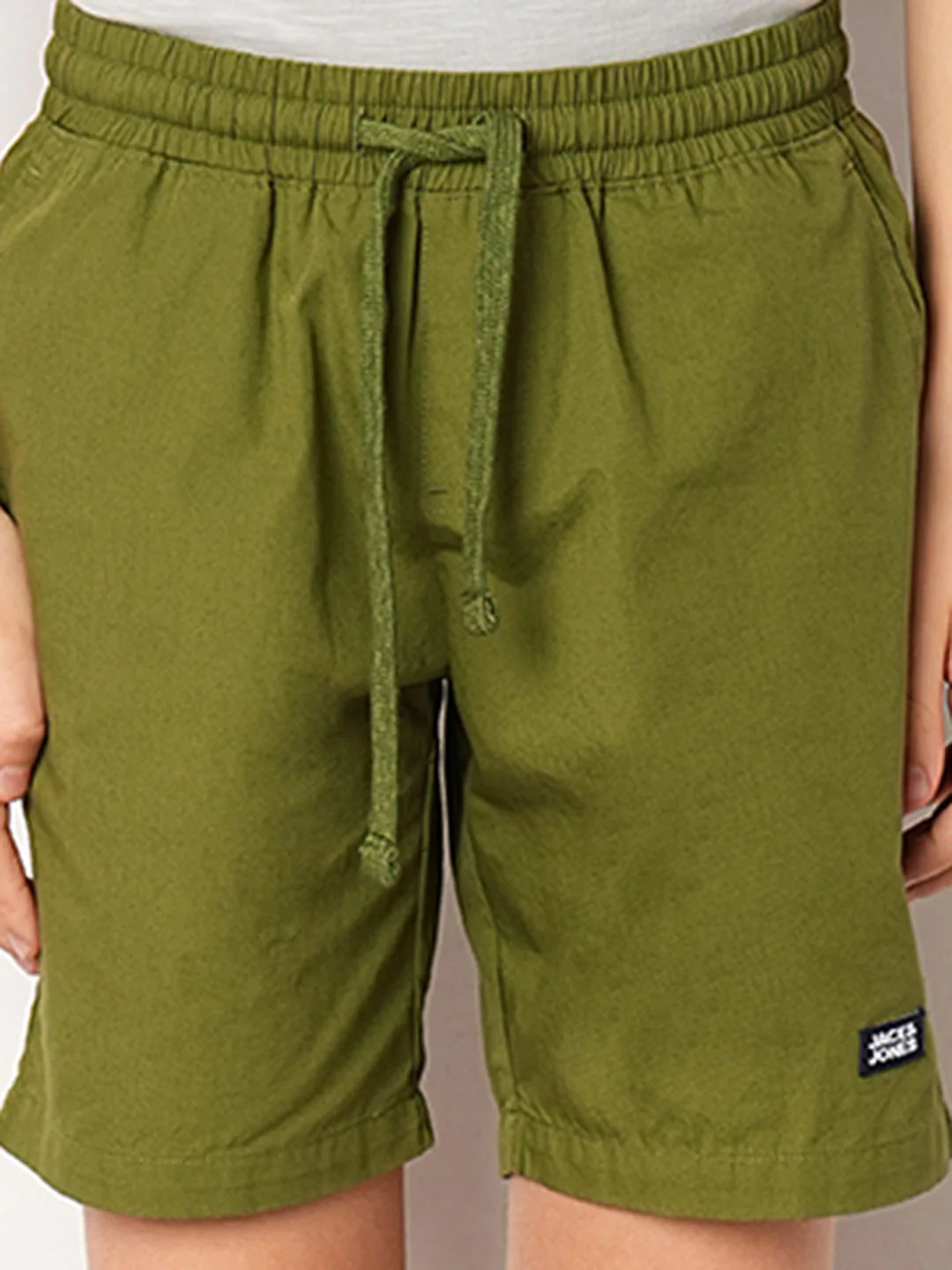 Dark Green Cotton Shorts - Image 6