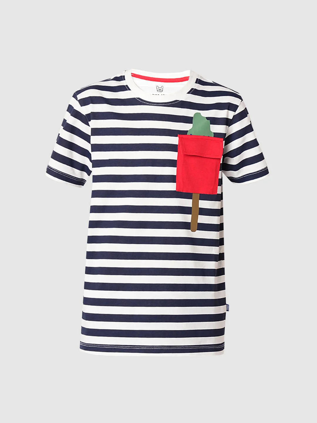 Navy Blue Striped T-shirt - Image 7