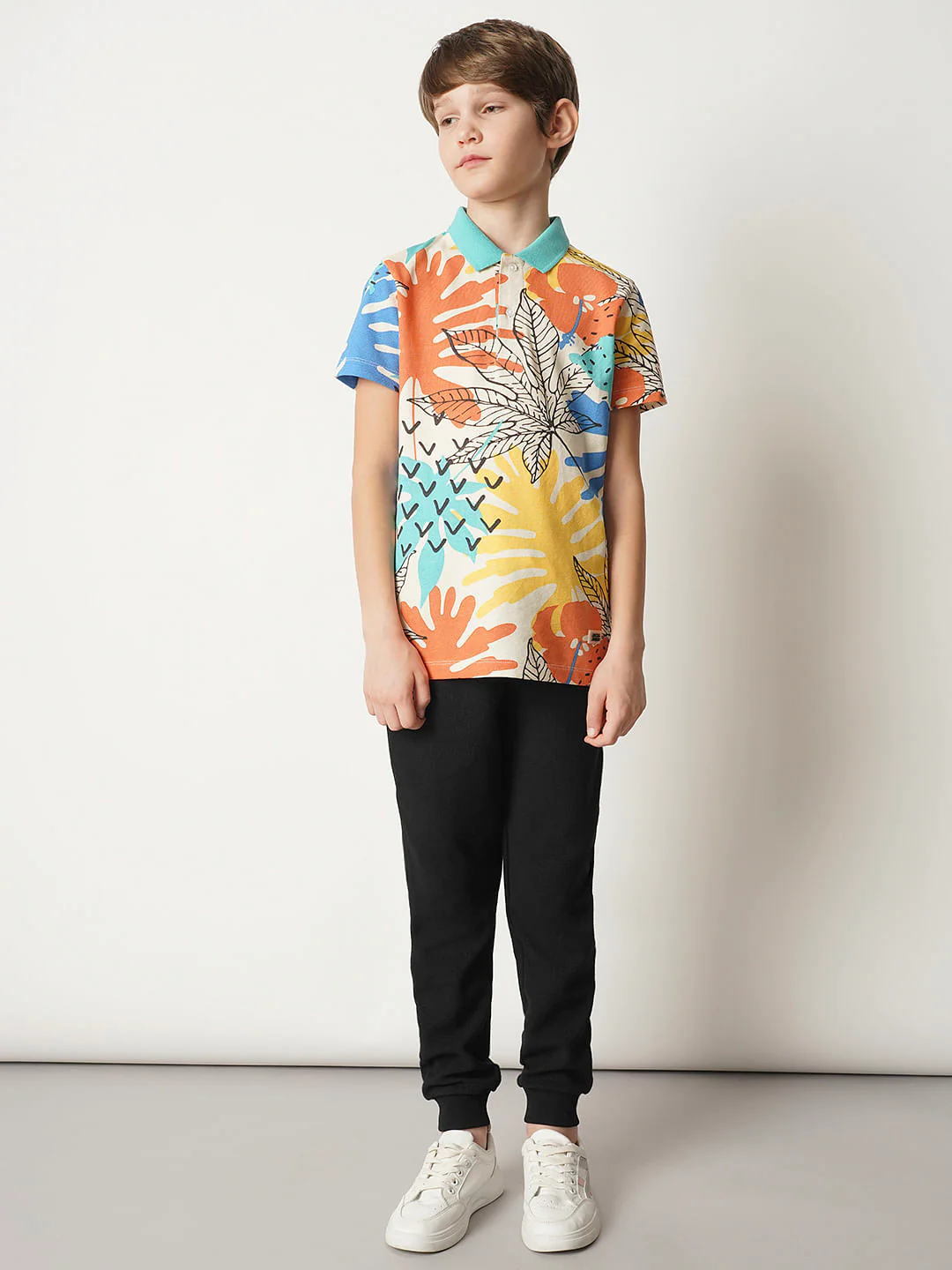 Boys Black Cotton Sweatpants - Image 5