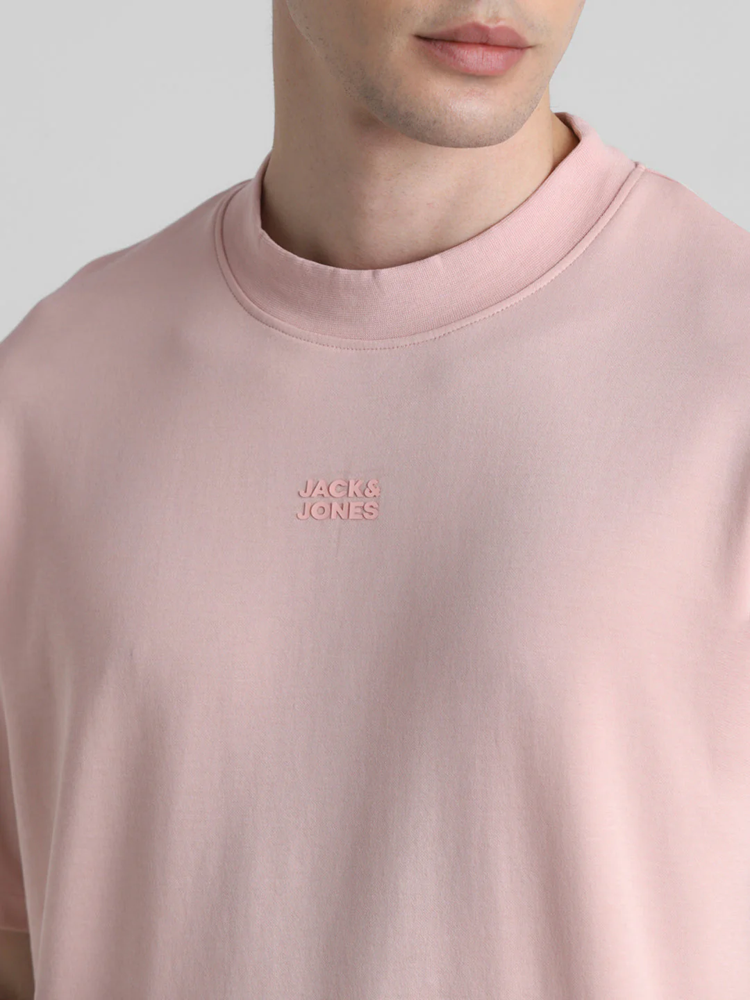 Pink Boxy Fit Crew Neck T-shirt - Image 5
