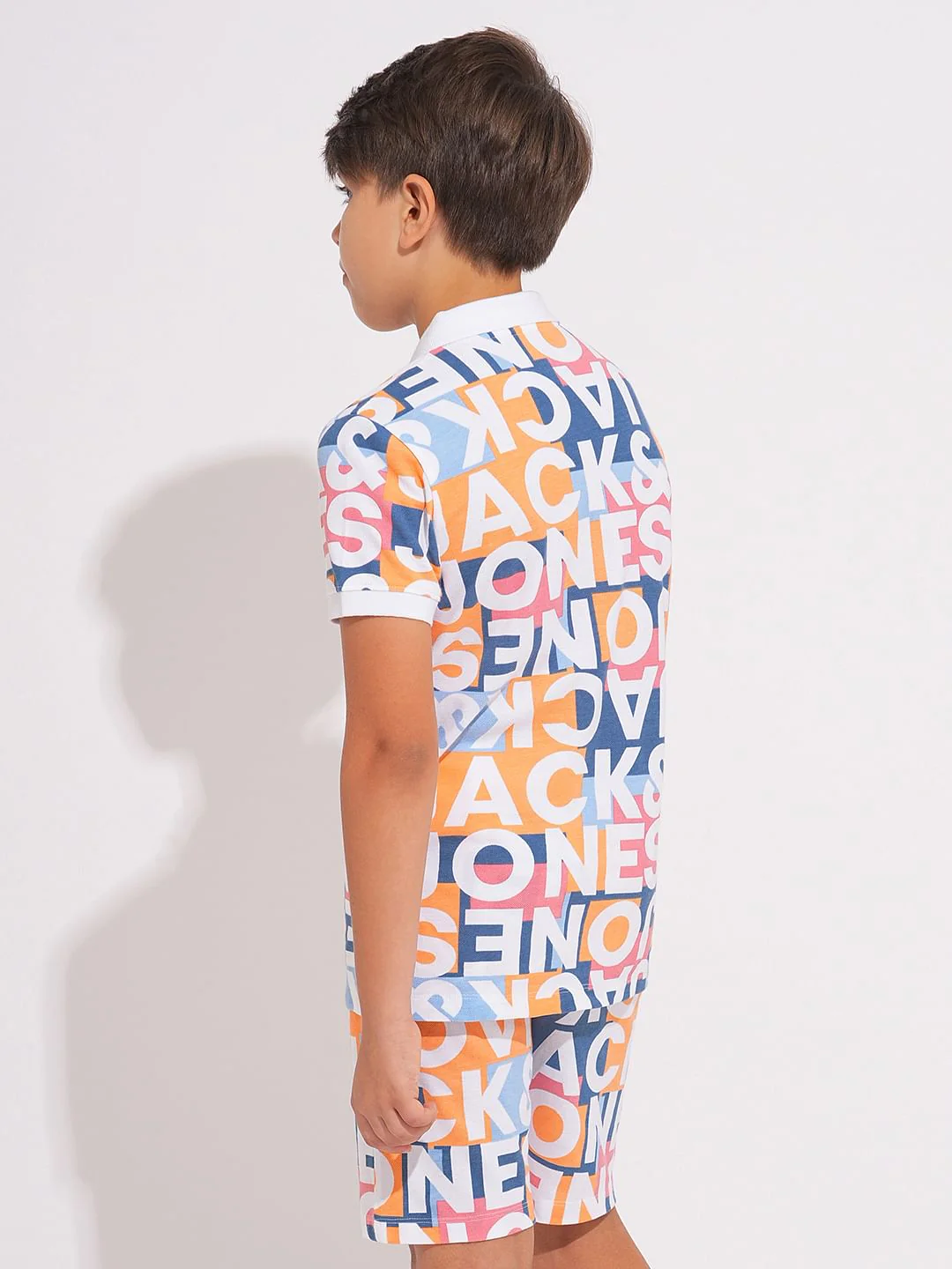 Boys Multi-Colour Printed Co-ord Set Polo - Image 4