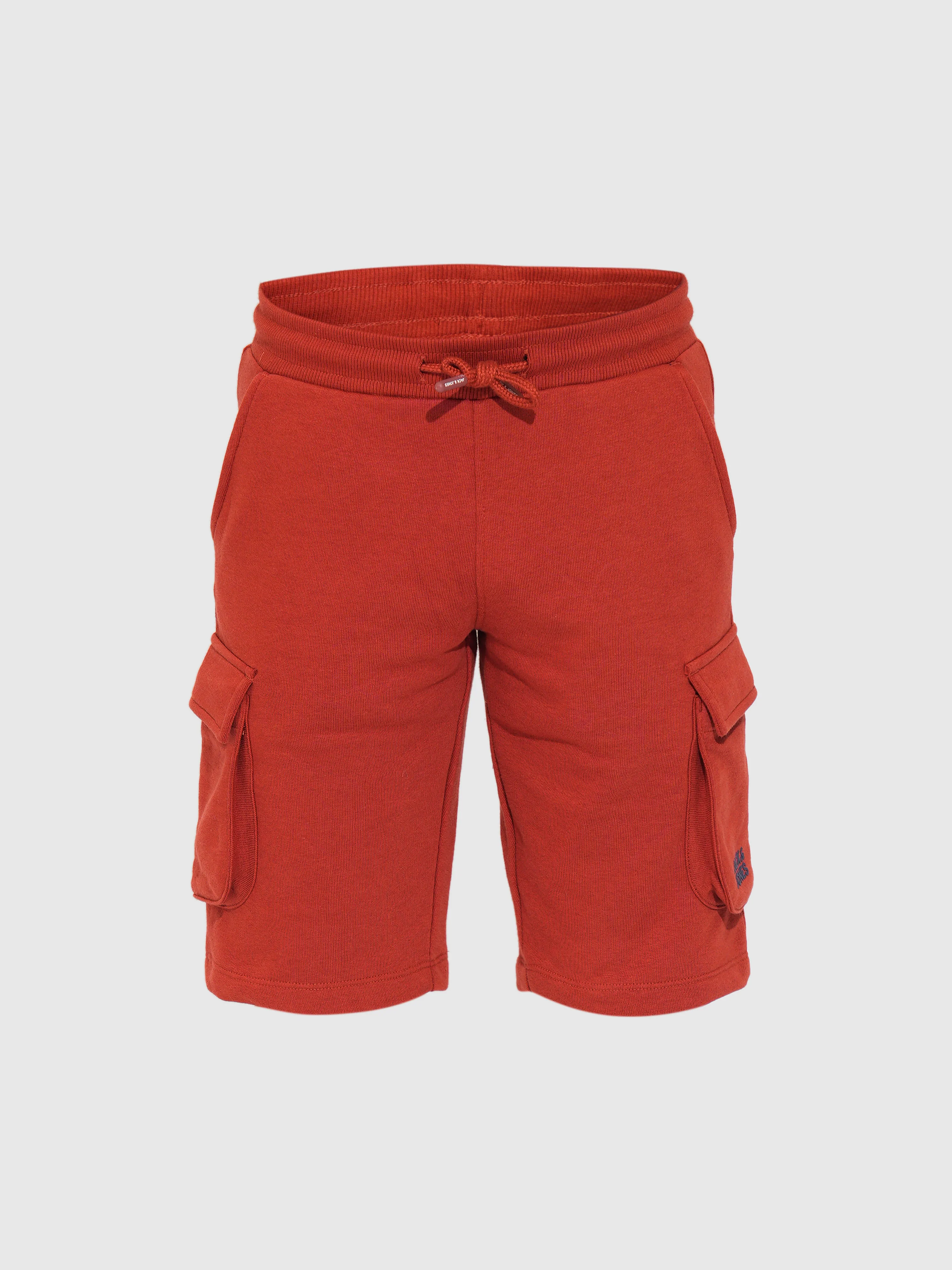 Boys Red Patch Pocket Shorts - Image 7