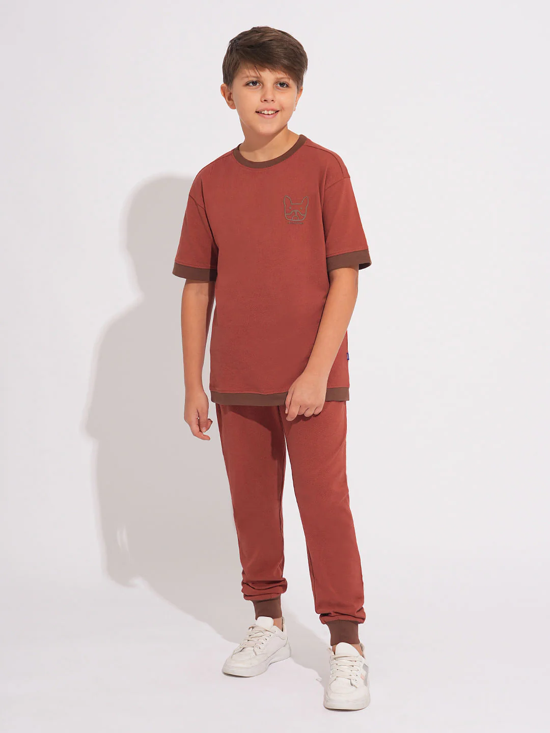 Boys Rust Co-ord Set Sweatpants - Image 5
