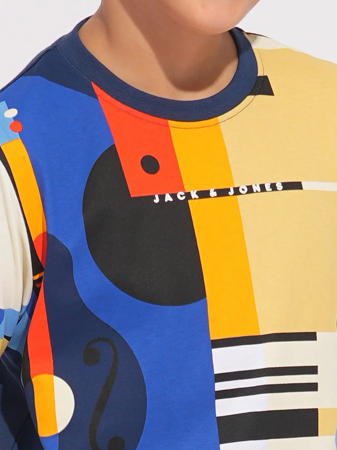 Boys Blue Printed Co-ord Set T-shirt - Image 6