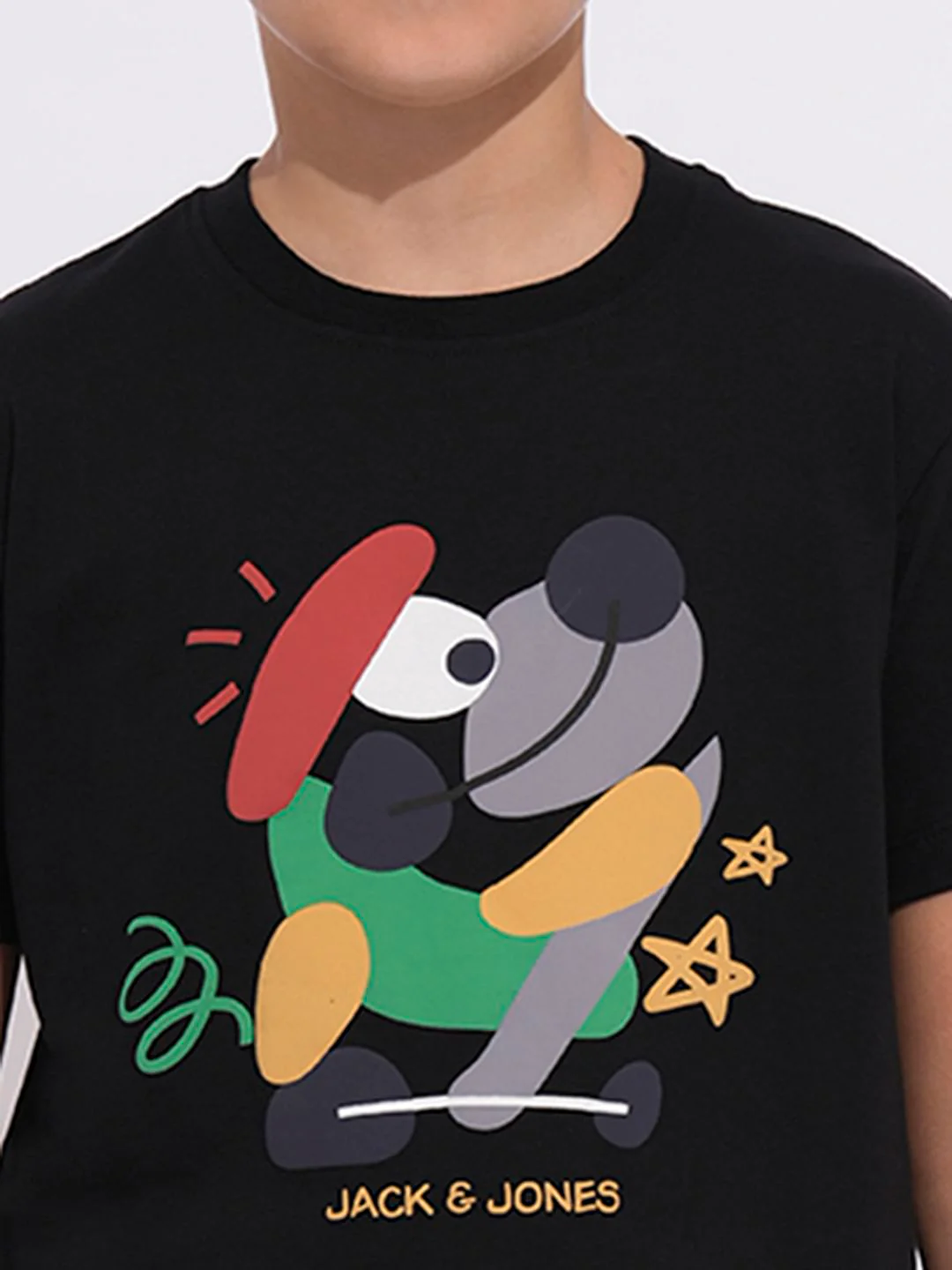 Boys Black Graphic Print T-shirt - Image 6