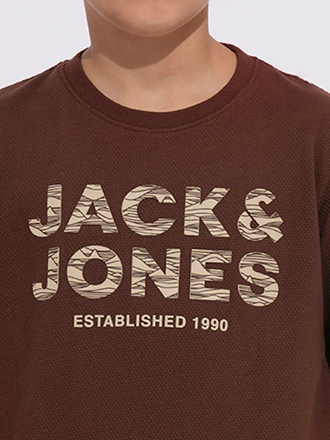 Boys Brown Logo Print T-shirt - Image 6