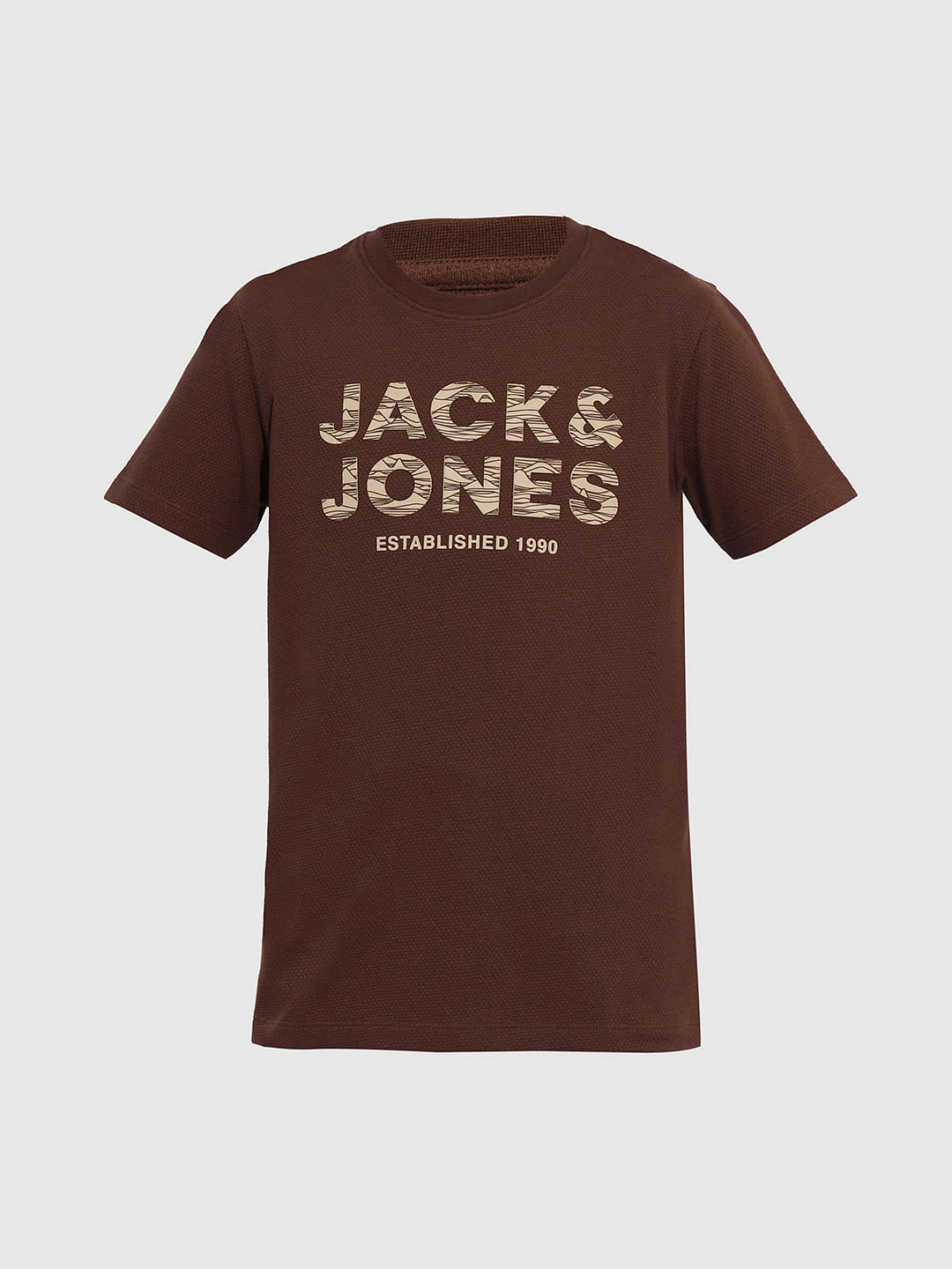 Boys Brown Logo Print T-shirt - Image 7