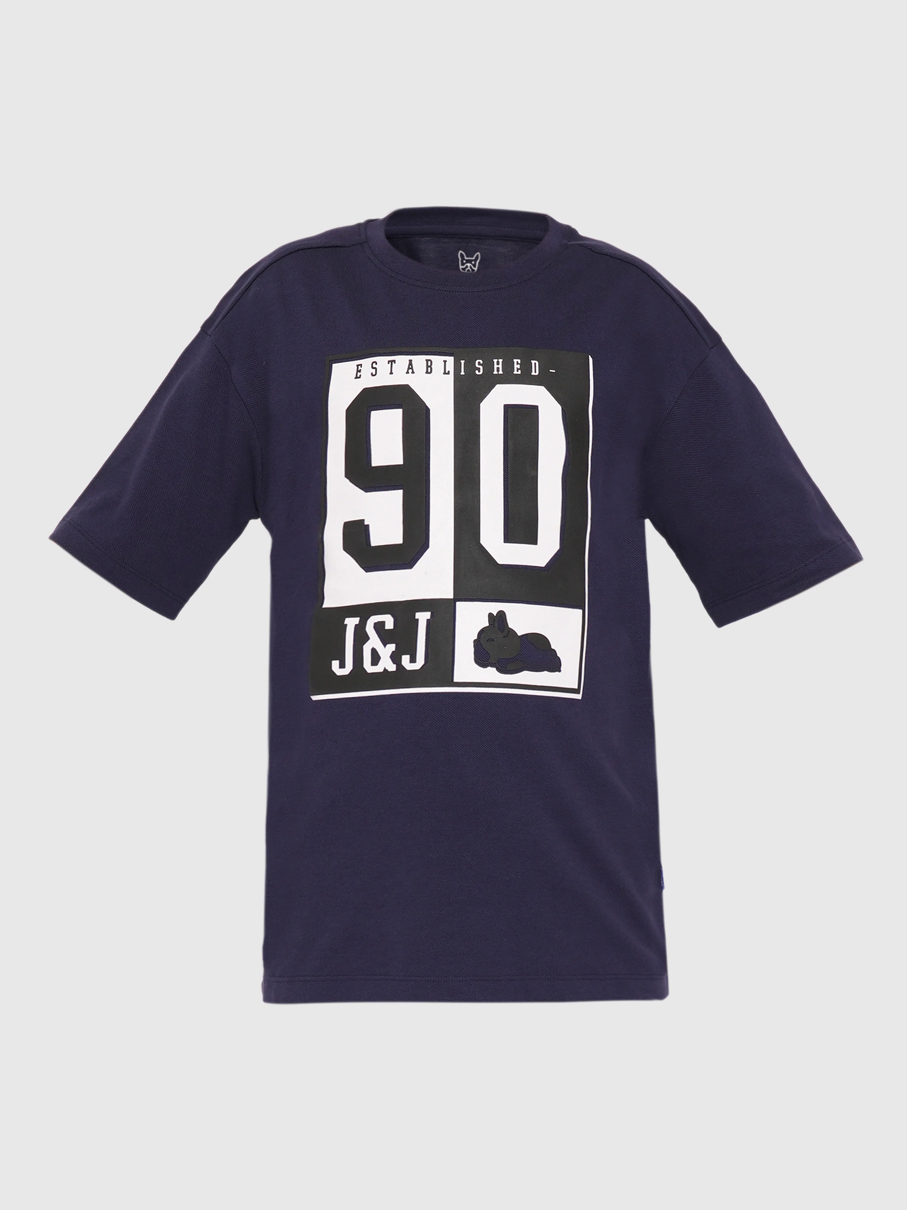 Boys Blue Printed Co-ord Set T-shirt - Image 7