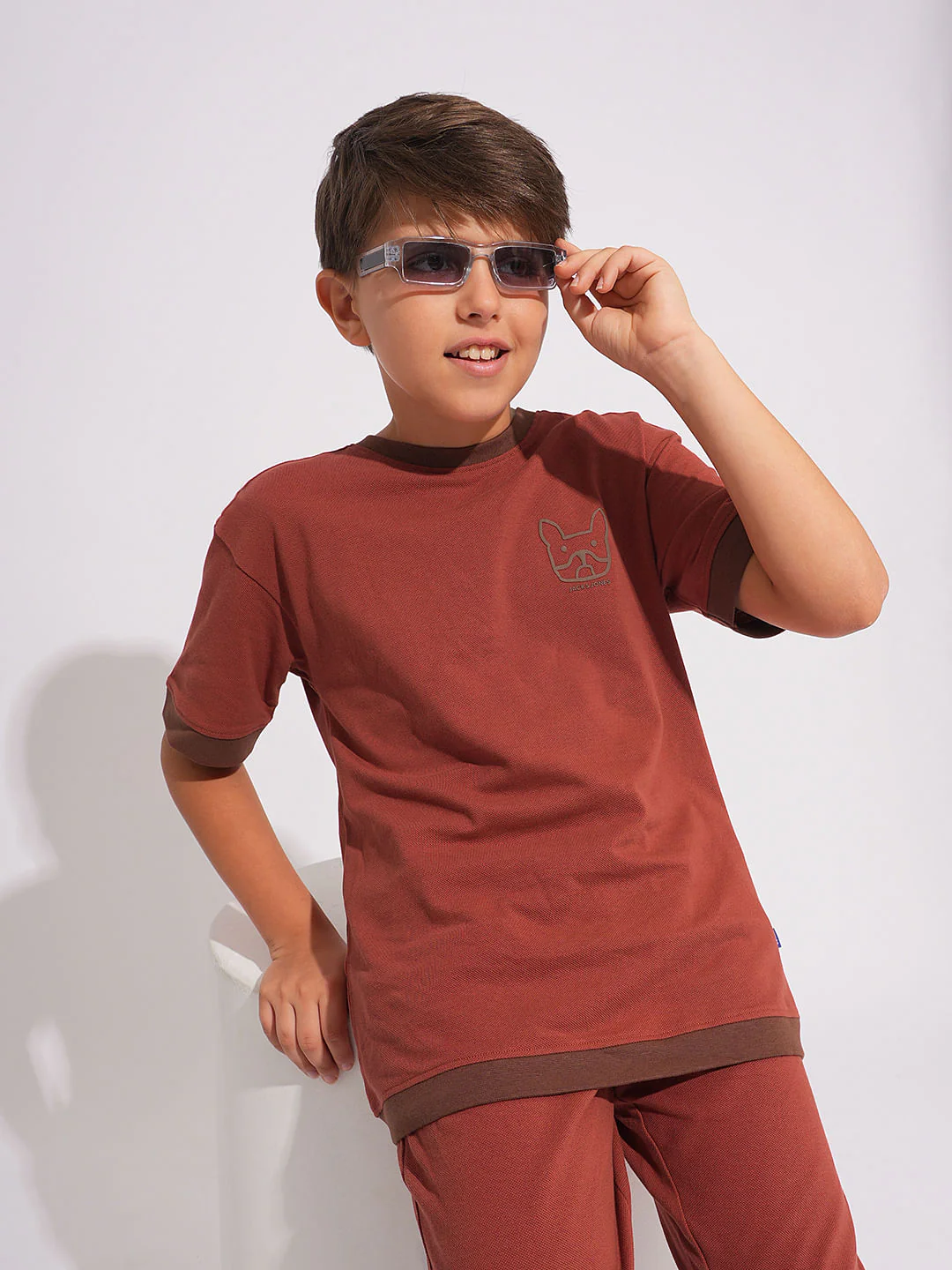 Boys Rust Co-ord Set T-Shirt