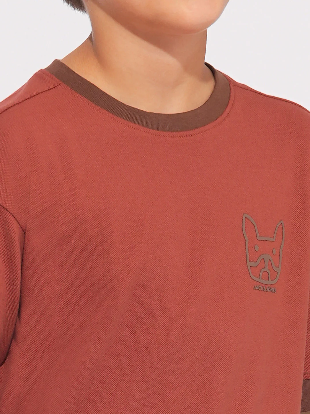 Boys Rust Co-ord Set T-Shirt - Image 6