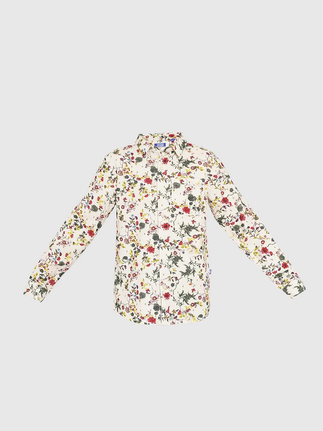Boys Beige Printed Full Sleeves Shirt - Image 7
