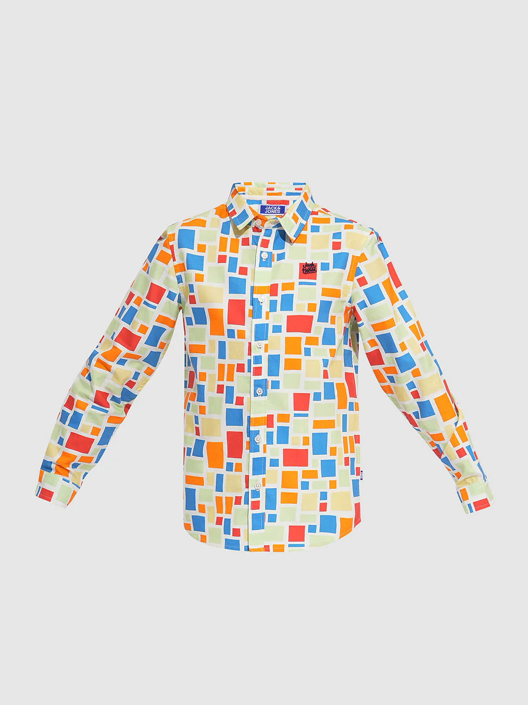 Boys Multi-Colour Check Print Shirt - Image 7