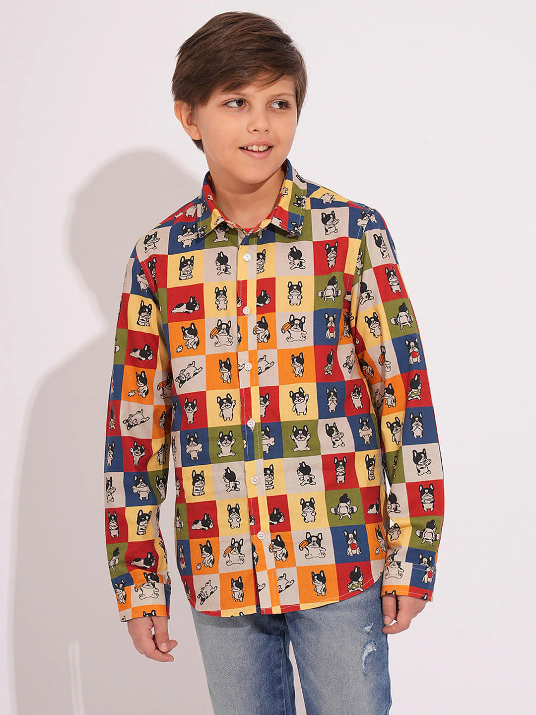 Multi-Colour Doggo Print Shirt - Image 2