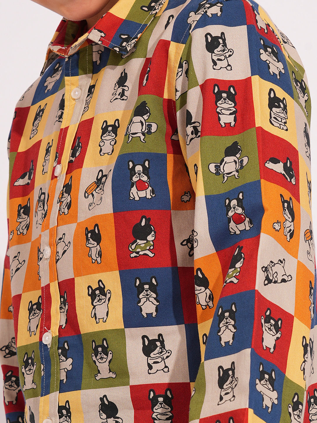 Multi-Colour Doggo Print Shirt - Image 6