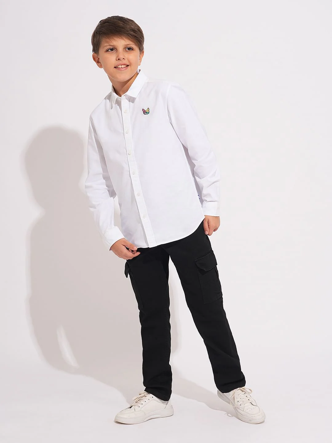 Boys White Oxford Cotton Shirt - Image 5