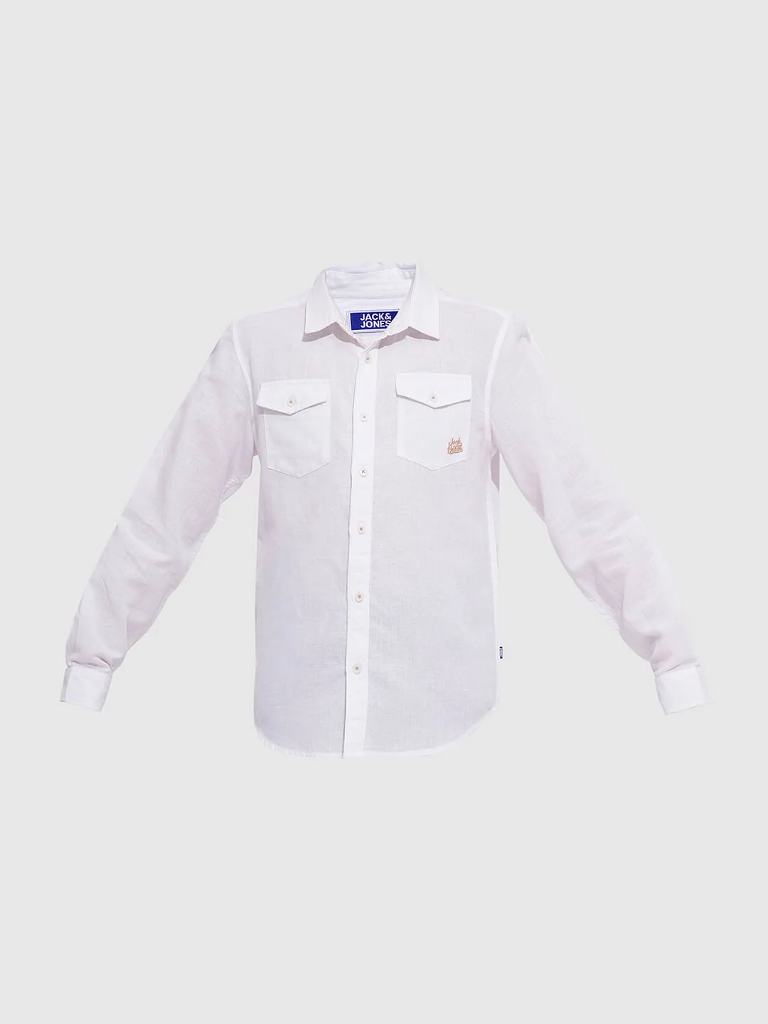 Boys White Full Sleeves Shirt - Image 7