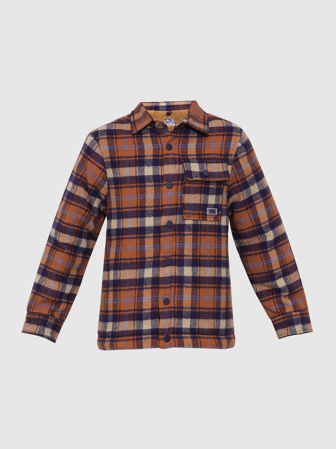 Boys Orange Lumberjack Jacket - Image 7