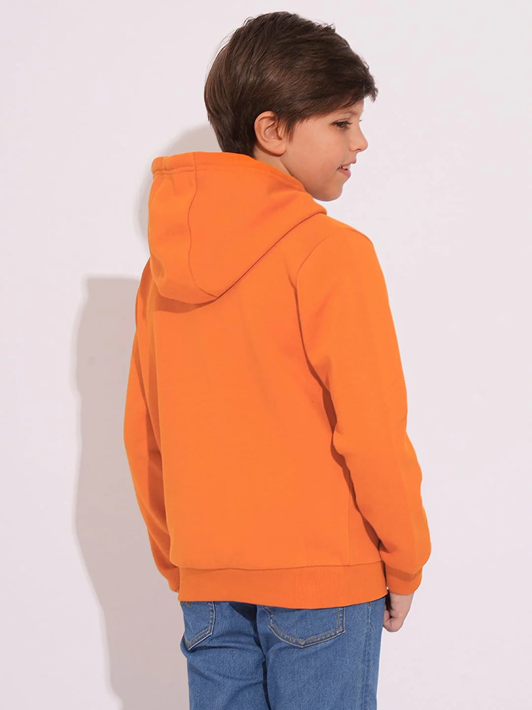 Boys Orange Hooded Sweatshirt - Image 4