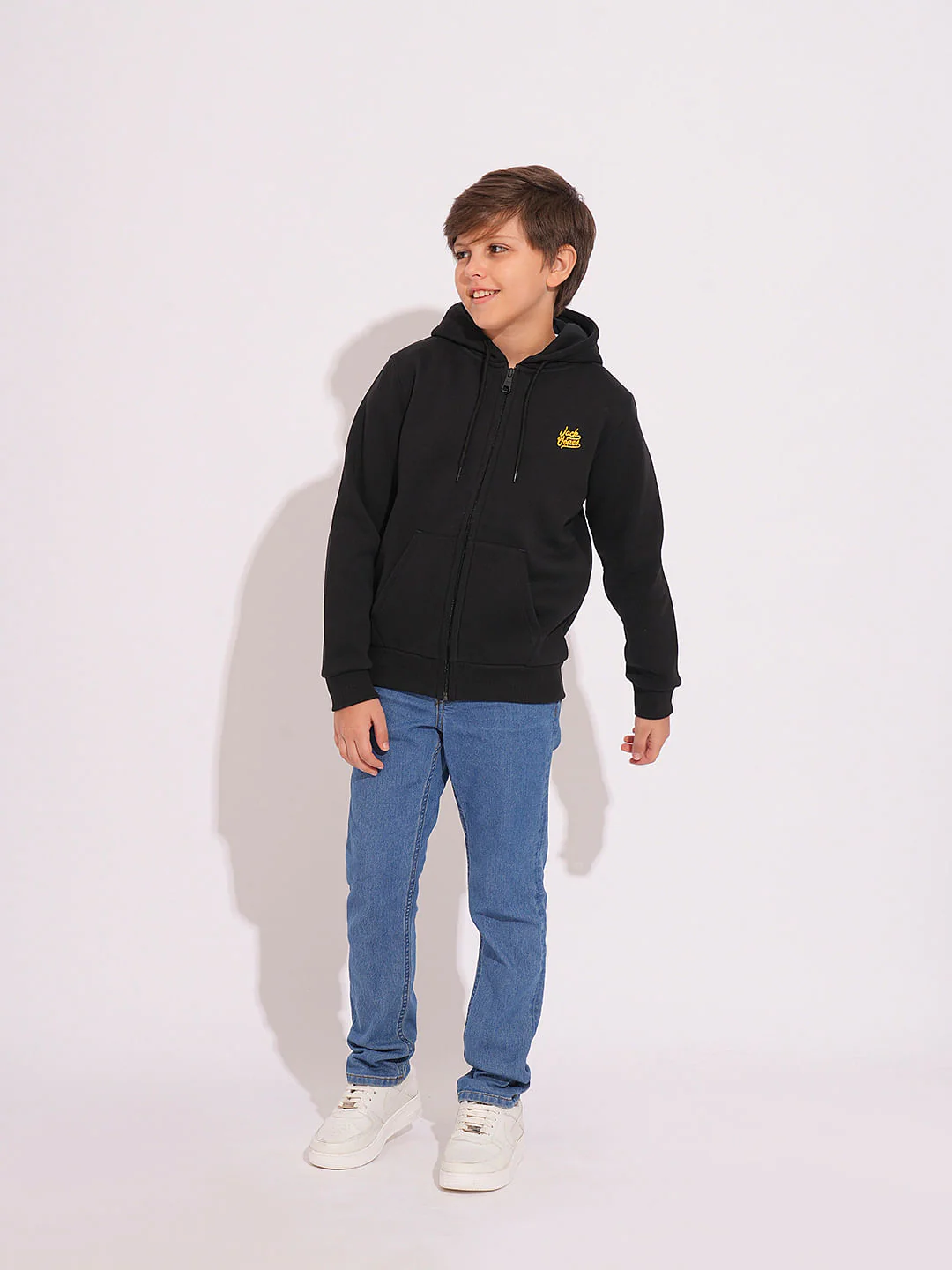 Boys Black Hooded Sweatshirt - Image 5