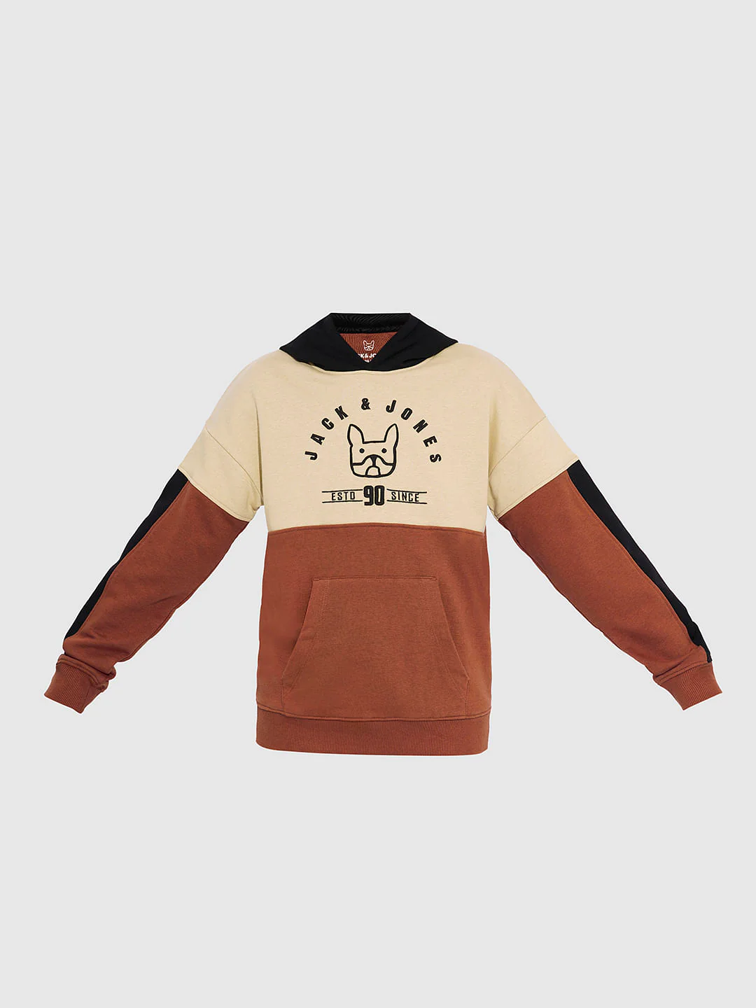 Boys Brown Colourblocked Sweatshirt - Image 7