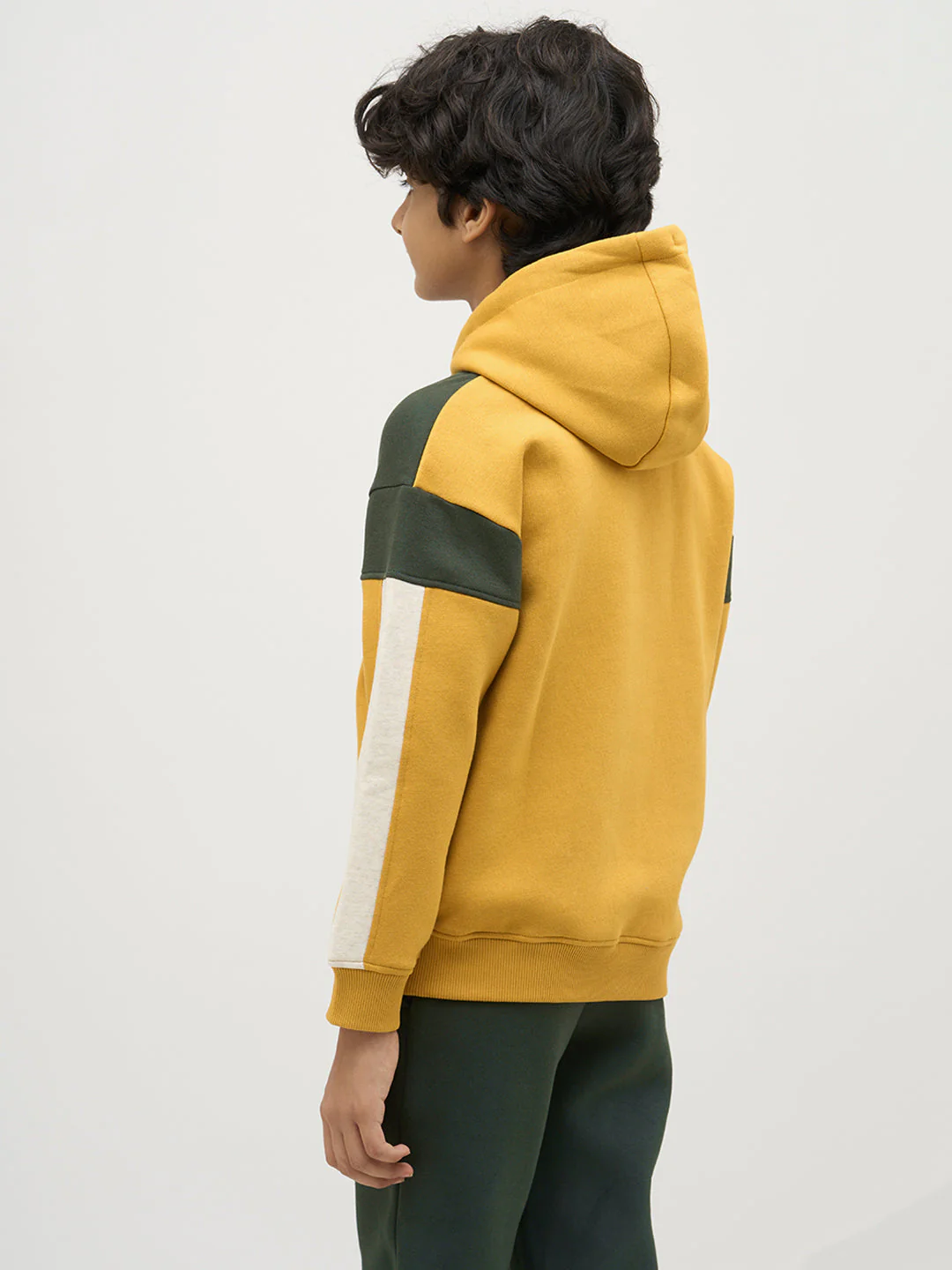 Boys Green Colourblocked Sweatshirt - Image 4