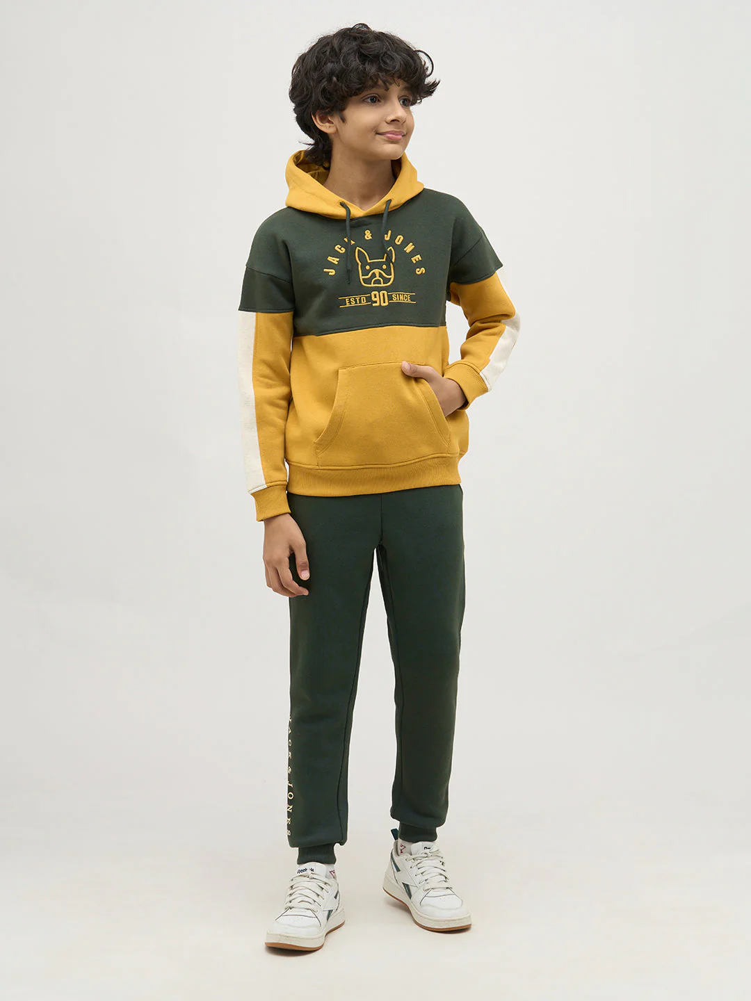 Boys Green Colourblocked Sweatshirt - Image 5