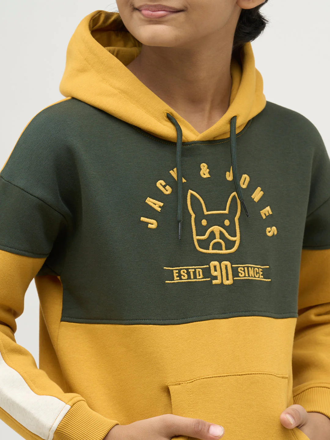 Boys Green Colourblocked Sweatshirt - Image 6