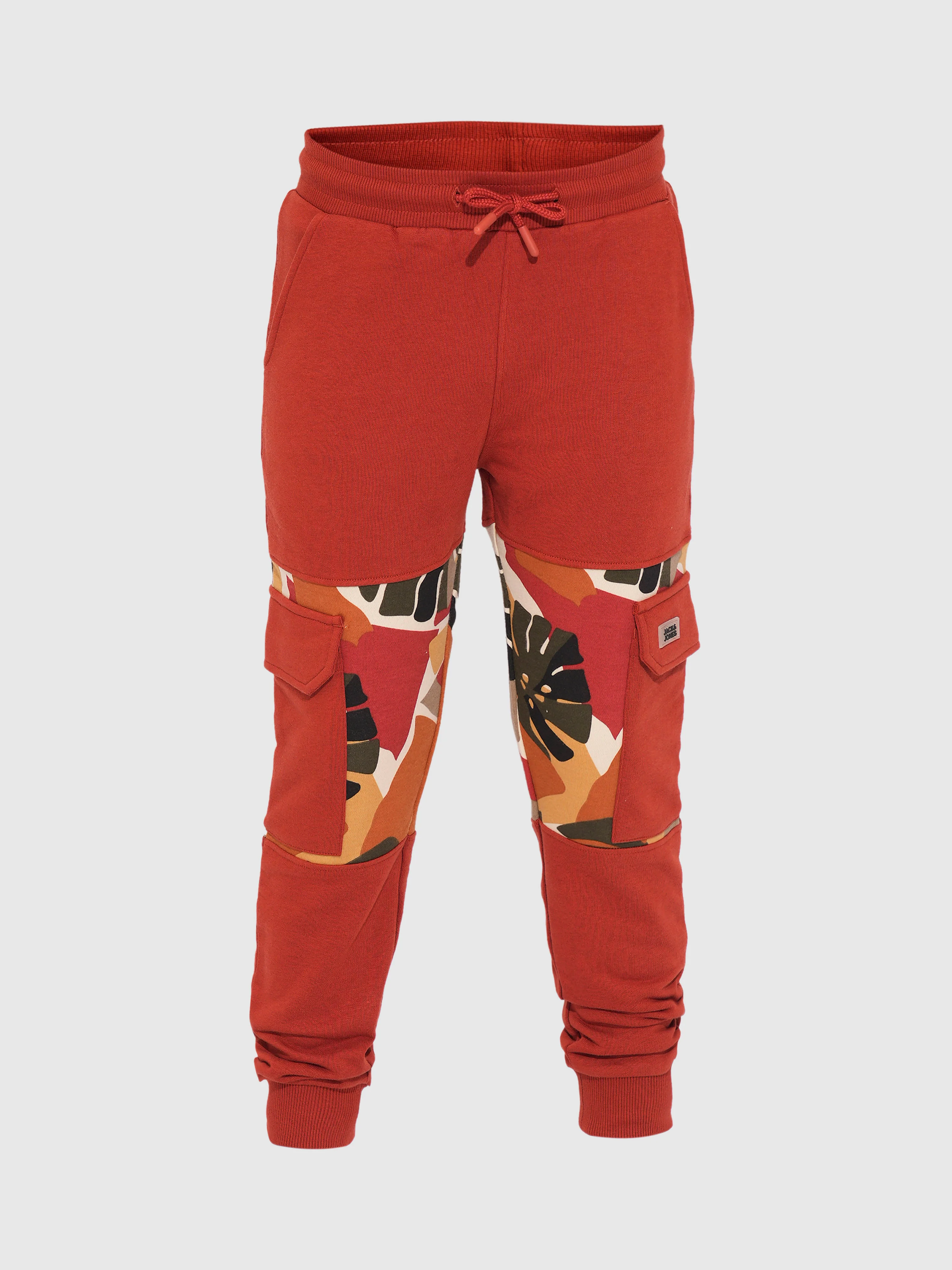 Boys Brown Camo Print Co-ord Set Sweatpants - Image 7