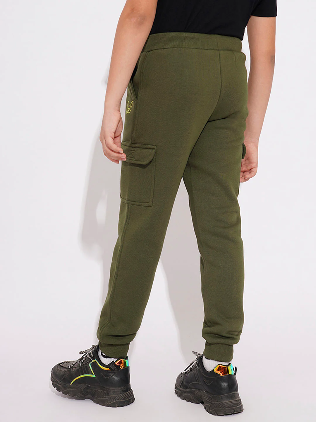 Boys Olive Jogger Sweatpants - Image 4