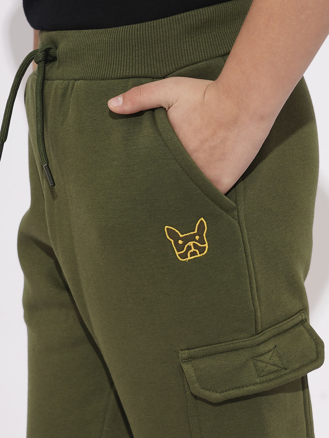 Boys Olive Jogger Sweatpants - Image 6