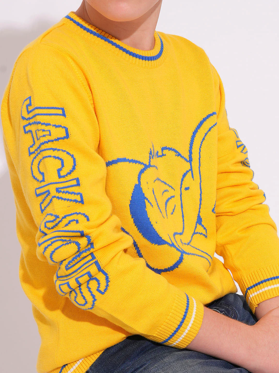 DONALD DUCK Yellow Printed Pullover - Image 6